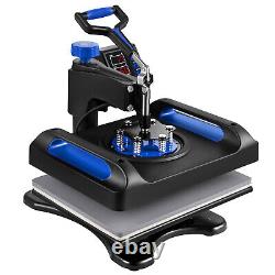 12x15 T-shirt Sublimation Transfer Machine Swing Away Blue Digital Heat Press