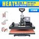 12x15 Inch 5-in-1 T Shirt Heat Press Machine For Shirt Cup Puzzle Plate More