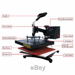 12x9 SWING AWAY Digital Combo Heat Press Machine Sublimation T-shirt Printing