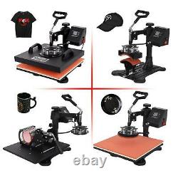 1515 Digital 8 In 1 Heat Press Machine Transfer Sublimation Plate With T-Shirt