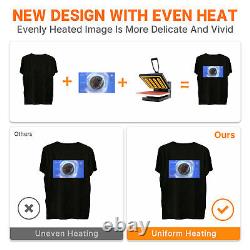 15X15 1600W Digital Clamshell T-shirt Heat Press Machine Sublimation Transfer