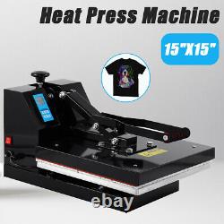 15X15 Clamshell T-shirt Heat Press Machine DIY Digital Sublimation Transfer