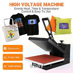 15X15 DIY Digital Clamshell T-shirt Heat Press Machine Sublimation Transfer