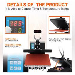 15X15 DIY Digital Clamshell T-shirt Heat Press Machine Sublimation Transfer