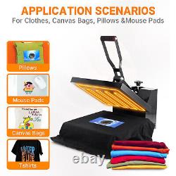 15X15 DIY Digital Clamshell T-shirt Heat Press Machine Sublimation Transfer