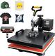 15x15 Heat Press Machine 2 In 1 For T Shirts And Hats, Swing Away T Shirt Press