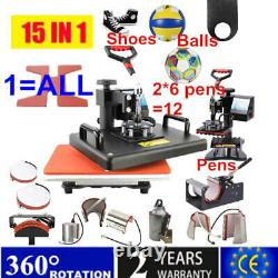 15 In 1 Combo Multifunctional Sublimation Heat Press Machine T Shirt Heat