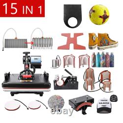 15 In 1 Combo Sublimation Heat Press Machine T Shirt Heat Transfer Printer