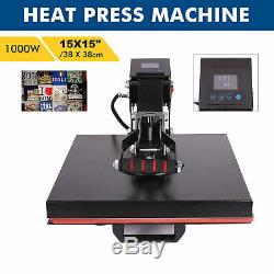 15 x 15 Clamshell Heat Press Machine DIY T-shirt Sublimation Digital Transfer