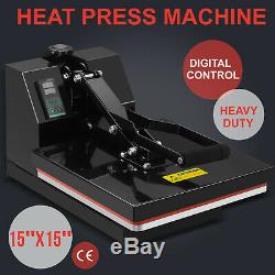 15 x 15 Digital Clamshell Heat Press Machine Transfer Sublimation T-shirt