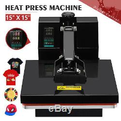 15 x 15 Digital Clamshell Heat Press Transfer Machine Sublimation T-shirt