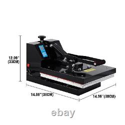 15 x 15 Digital Clamshell Heat Press Transfer T-Shirt Sublimation Press Machine