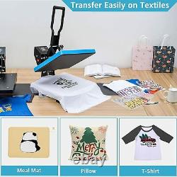 15 x 15 Digital Heat Press Transfer T-Shirt Sublimation Press Machine DIY