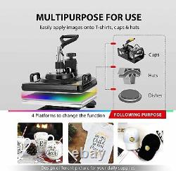 15x12 5 IN 1 Swing Away Combo T-Shirt Heat Press Transfer Machine Sublimation