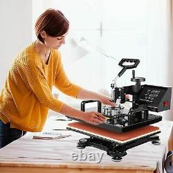 15x12 5 in 1 Combo Heat Press Transfer Machine Sublimation Swing DIY T-shirts/