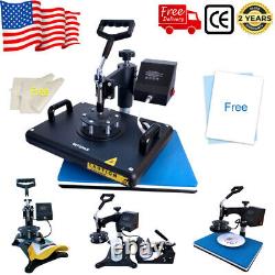 15x12 5in1 Combo T-Shirt Heat Press Transfer Machine Sublimation Swing Away US