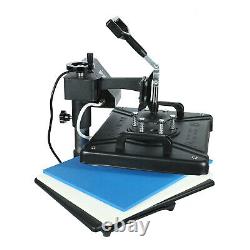 15x12 Combo 5in1 Heat Press Sublimation Transfer Machine Swing Away T-Shirt US