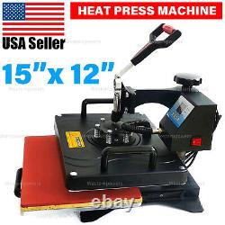 15x12 Heat Press Machine Digital Transfer Sublimation Clamshell T-shirt