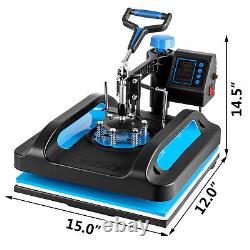 15x12 T-shirt Hat Plate Heat Press Machine with 30OZ Tumbler Press Sublimation
