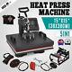 15x15 5in1 Combo T-shirt Heat Press Machine Clamshell Digital Diy Printer