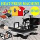 15x15 5 In 1 T-shirt Heat Press Machine Transfer Sublimation Mug Hat Plate New