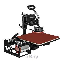 15x15 8IN1 Combo T-Shirt Heat Press Machine DIY Printer Cap Printing HOT
