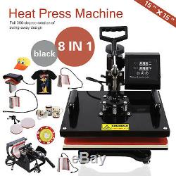 15x15 8IN1 Combo T-Shirt Heat Press Machine Digital Transfer Sublimation Mug