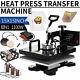 15x15 8in1 Combo T-shirt Heat Press Transfer Machine Sublimation Swing Away Us