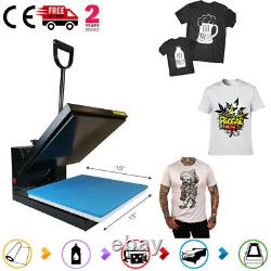15x15 Clamshell Heat Press Machine DIY T-shirt Sublimation Digital Transfer US