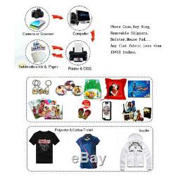 15x15 Clamshell Heat Press Machine Digital Sublimation Transfer T-shirt Clothes