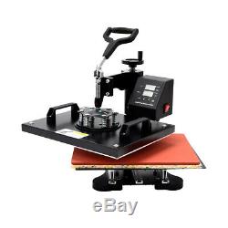 15x15 Heat Press For T-Shirts Kit 8 in1 Combo Sublimation Away Swing Machine