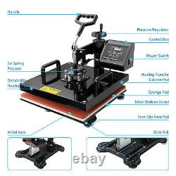 15x15 Heat Press Machine 8 in 1 Sublimation Printer for T-Shirts Mugs Hat