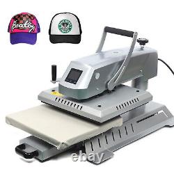 15x15 Heat Press Machine Auto Open Clamshell SWING AWAY Base T Shirt Heat Press