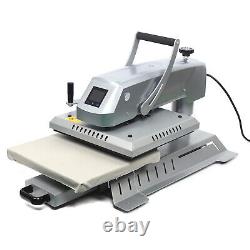 15x15 Heat Press Machine Auto Open Clamshell SWING AWAY Base T Shirt Heat Press