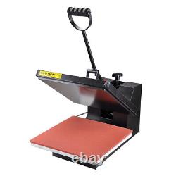 15x15 Heat Press Machine Clamshell Sublimation Transfer T-shirt Print LCD Timer