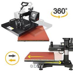 15x15 Heat Press Machine Digital Printing DIY 8 in 1 Sublimation for T-shirt