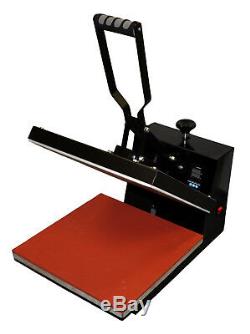 15x15 Heat Press, Metal Vinyl Cutter Plotter, Printer+CISS+Tshirt Start-up Bundle