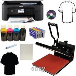 15x15 Heat Press Wireless Printer Bulk Ink Transfer Paper Tshirt Start-up Bundle