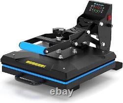 15x15 High Pressure Heat Press Machine for T Shirts, Digital Industrial Pro