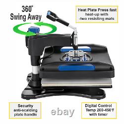 15x15 T-Shirt Heat Press Machine Digital Transfer 360 swing away Anti-Scald