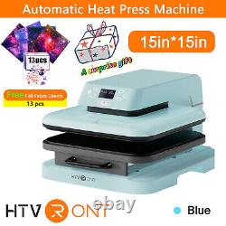15x15in Auto Heat Press Machine Digital Transfer Sublimation Printer T-Shirt US