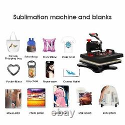 15x15in Heat Press Transfer Machine DIY T-Shirt Mug Hot Stamping Machine 1000W