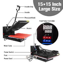 15x15inch Factory Heat Press Sublimation Heat Transfer Machine for T-shirt Bag