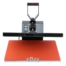 1600W Digital Clamshell Heat Press Transfer T-Shirt Sublimation Machine 16x24