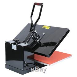 1600W Digital Clamshell Heat Press Transfer T-Shirt Sublimation Machine 16x24