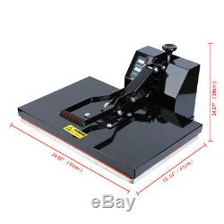 1600W Digital Clamshell Heat Press Transfer T-Shirt Sublimation Machine 16x24