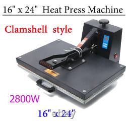 1624 Digital Clamshell Heat Press Transfer T-Shirt Sublimation Press Machine