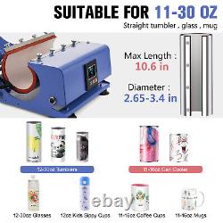 16X24 Clamshell T-Shirt Heat Press Machine +30OZ Tumbler Mug Press Sublimation