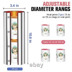 16X24 Clamshell T-Shirt Heat Press Machine +30OZ Tumbler Mug Press Sublimation