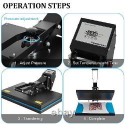 16X24 DIY Digital Clamshell T-shirt Heat Press Machine Sublimation Transfer